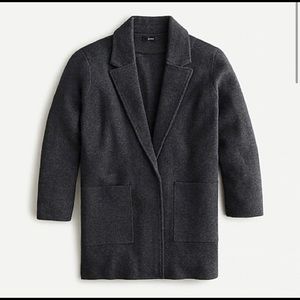 Dark Gray J Crew Sophie Blazer Sweater/Cardigan